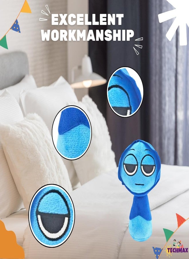 TechMax Solution Blue Scarf Sprunki Plush Toys - Image 4